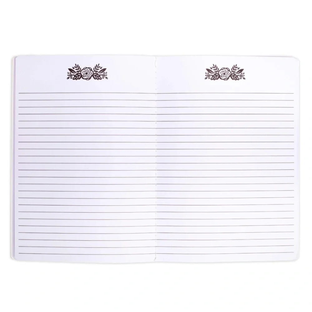 Steel Mill & Co. Mint Floral Lined Stitch Bound Notebook Set of Three 8.5